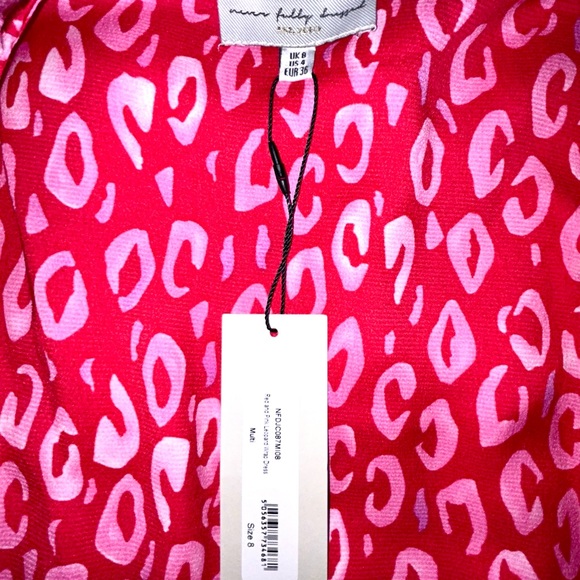 NWT Never Fully Dressed Pink Leopard Wrap Dress NWT (Size 8 / US 4) - Picture 5 of 5